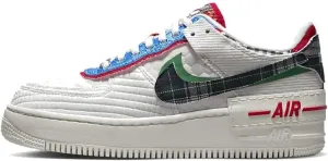Women's Air Force 1 Shadow - Size 7 US - Sail/Multi-Color-Classic Green