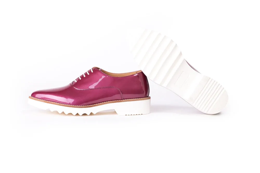 Women's Patent Burgundy Lace up Ex- 311 (2017)