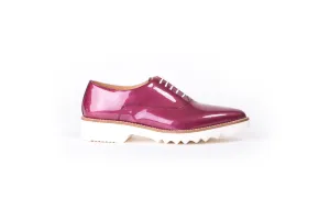 Women's Patent Burgundy Lace up Ex- 311 (2017)