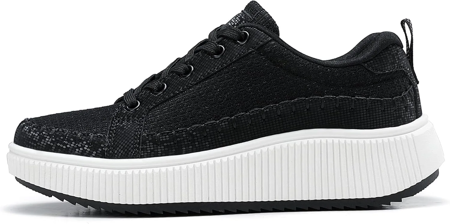 Womens Platform Shoes Comfortable Casual Sneakers Casual Tennis Walking Shoes