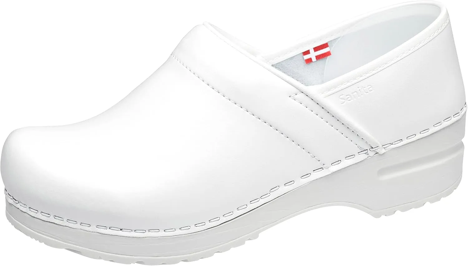 Women's PU Mule, White, 36 EU/5.5-6 M US