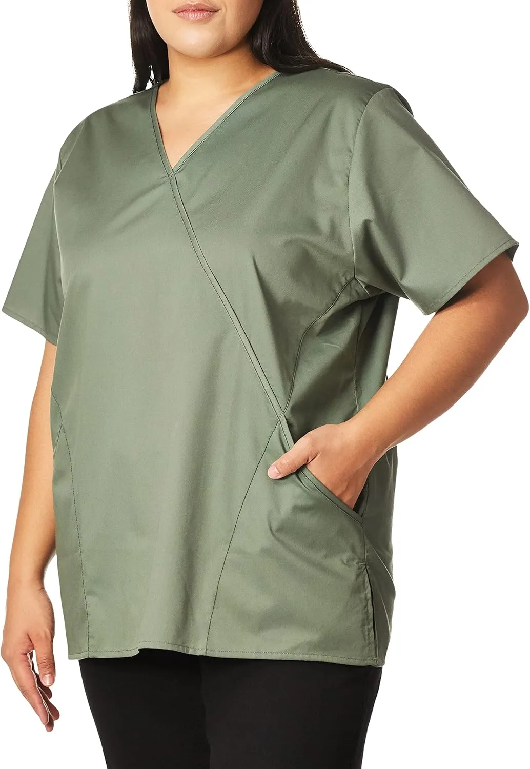 WonderWink Women's Mock Wrap Top