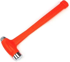 XtremepowerUS 1-Pound Dead Blow Hammer Dual Head Ball Peen Blow Striking Flat Pein 16oz, Orange