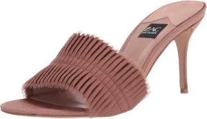 Zac Posen Women's Pleated Chiffon High Heel Slide Mule